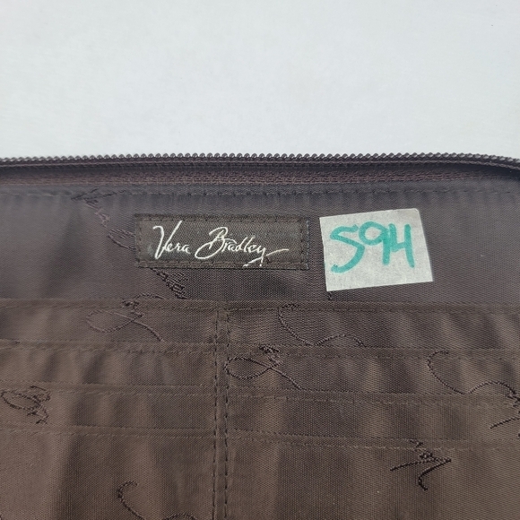 Vera Bradley Puccini patterned quilted printed wallet / clutch - Picture 4 of 6